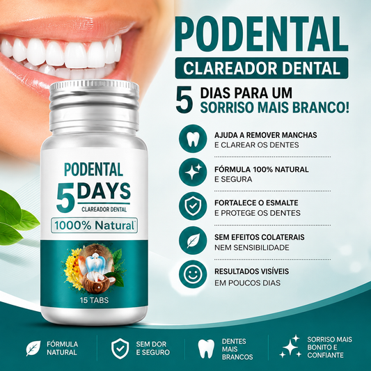 🦷 PODENTAL 5 DAYS — Clareador Dental